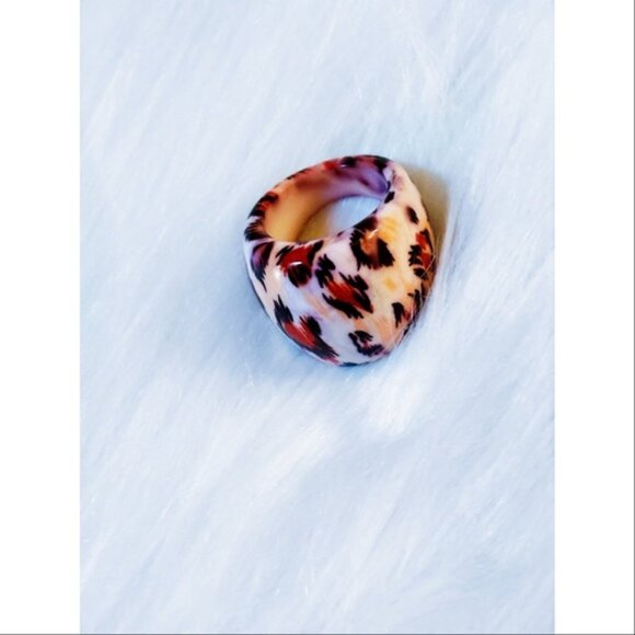 Leopard print statement ring NWT - Picture 3 of 4